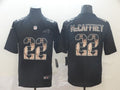 Men's Carolina Panthers #22 Christian McCaffrey Black Authentic Game Jerseys