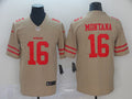 Men's San Francisco 49ers Joe Montana #16 Gold Inverted Legend Jerseys