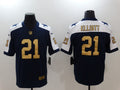 Men's Dallas Cowboys Ezekiel Elliott #21 Navy Game Jerseys