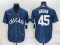 Men's Chicago White Sox Michael Jordan #45 Blue Replica Baseball Jerseys