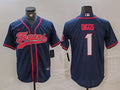 Men's Houston Texans Stefon Diggs #1 Navy Player Jerseys