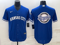 Men's Kansas City Royals Blue Blank Replica Jerseys