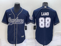 Men's Dallas Cowboys CeeDee Lamb #88 Navy Game Jerseys Joint Edition