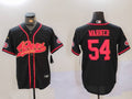 Men's San Francisco 49ers Fred Warner #54 Black Player Jerseys