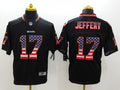 Men's Chicago Bears Alshon Jeffery #17 Black Game Jerseys