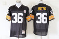 Men's Pittsburgh Steelers Jerome Bettis Mitchell & Ness Black Legacy Replica Jerseys