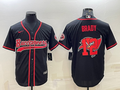 Men's Tampa Bay Buccaneers Tom Brady #12 Black Game Player Jerseys Joint Edition