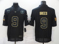 Men's New Orleans Saints #9 Drew Brees Black Player Game Jerseys