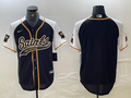 Men's New Orleans Saints Black Blank Game Jerseys