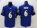 Men's Baltimore Ravens Patrick Queen #6 Purple Game Player Jerseys