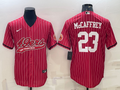 Men's San Francisco 49ers Christian McCaffrey #23 Red Game Player Jerseys Joint Edition