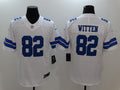 Men's Dallas Cowboys Jason Witten #82 White Custom1 Game Jerseys