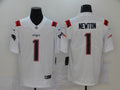 Men's New England Patriots Cam Newton #1 White Game Jerseys