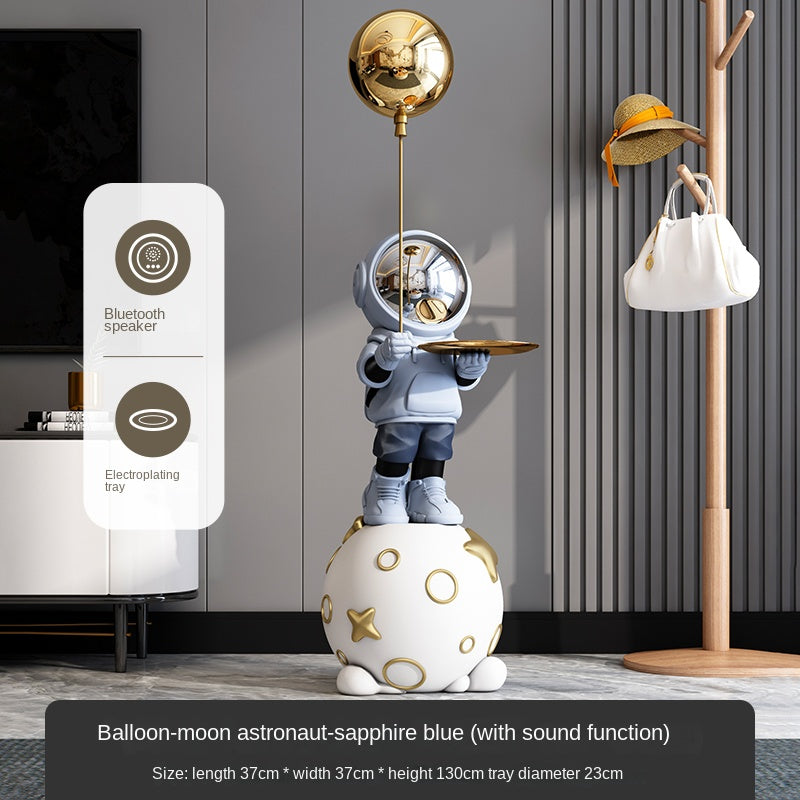 Astronaut Floor Lamp – Moon & Balloon LED Decorative Light for Living Room, Bedroom & Entryway