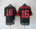 Men's San Francisco 49ers Joe Montana Mitchell & Ness Black Legacy Replica Player Jerseys