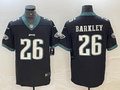 Men's Philadelphia Eagles Saquon Barkley #26 Black Game Player Jerseys