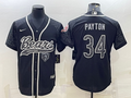Men's Chicago Bears Walter Payton #34 Black RFLCTV Limited Jerseys Joint Edition