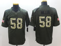 Men's Denver Broncos Von Miller #58 Army Green Game Jerseys