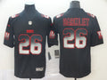 Men's New York Giants #26 Saquon Barkley Black Authentic Game Jerseys