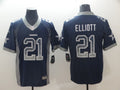 Men's Dallas Cowboys Ezekiel Elliott #21 Navy Alternate Game Jerseys