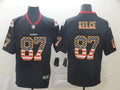 Men's Kansas City Chiefs Travis Kelce #87 Black Alternate Game Jerseys