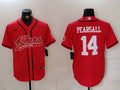 Men's San Francisco 49ers Ricky Pearsall #14 Red Game Player Jerseys
