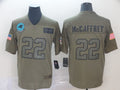 Men's Carolina Panthers Christian McCaffrey #22 Brown Game Jerseys