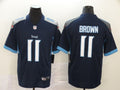 Men's Tennessee Titans A.J. Brown #11 Navy Game Jerseys