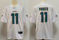 Men's Miami Dolphins DeVante Parker #11 White Aqua Game Jerseys