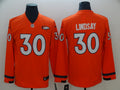 Men's Denver Broncos Phillip Lindsay #30 Orange Player Game Jerseys