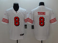 Men's San Francisco 49ers Steve Young #8 White Game Player Jerseys