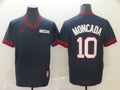 Men's Chicago White Sox Yoan Moncada #10 Navy Replica Baseball Jerseys