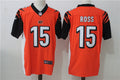 Men's Cincinnati Bengals John Ross #15 Orange Game Jerseys