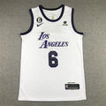 Men's Los Angeles Lakers LeBron James #6 White 2022/23 Authentic Jerseys - City Edition