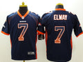 Men's Denver Broncos John Elway #7 Navy Game Jerseys