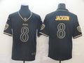 Men's Baltimore Ravens #8 Lamar Jackson Black Game Jerseys