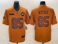 Men's San Francisco 49ers George Kittle #85 Brown 2023 Salute To Service Limited Jerseys