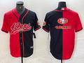 Men's San Francisco 49ers Red/Black Player Jerseys Joint Edition