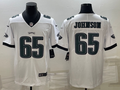 Men's Philadelphia Eagles Fred Johnson #65 White Game Jerseys