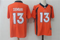 Men's Denver Broncos Trevor Siemian #13 Orange Game Jerseys