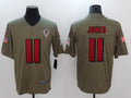 Men's Atlanta Falcons Julio Jones #11 Brown Player Game Jerseys