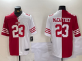 Men's San Francisco 49ers Christian McCaffrey #23 Scarlet/White Player Game Jerseys