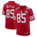 Men's San Francisco 49ers George Kittle #85 Scarlet Super Bowl LVIII Game Jerseys