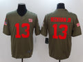 Men's New York Giants Odell Beckham Jr. #13 Brown Game Jerseys