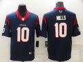 Men's Houston Texans Davis Mills #10 Navy Game Jerseys