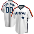 Men's Houston Astros White Cooperstown Collection Custom Jerseys