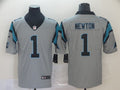 Men's Carolina Panthers Cam Newton #1 Gray Inverted Legend Jerseys