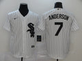 Men's Chicago White Sox Tim Anderson #7 White Replica Baseball Jerseys