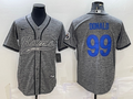 Men's Los Angeles Rams Aaron Donald #99 Gray Game Jerseys Joint Edition