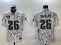 Men's Philadelphia Eagles Saquon Barkley #26 Arctic Camo 2024 Salute to Service Limited Jerseys